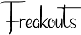 preview image of the Freakouts font