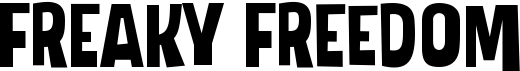 preview image of the Freaky Freedom font