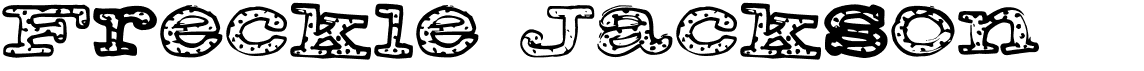 preview image of the Freckle Jackson font