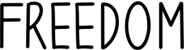 preview image of the Freedom font