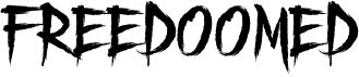 preview image of the Freedoomed font