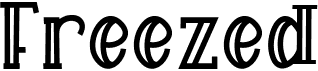 preview image of the Freezed font