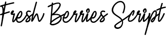 preview image of the Fresh Berries Script font