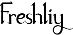 preview image of the Freshliy font