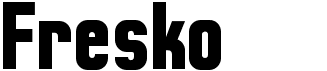 preview image of the Fresko font