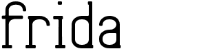preview image of the Frida01 font