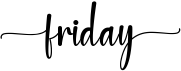 preview image of the Friday font