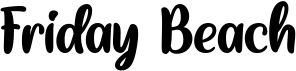 preview image of the Friday Beach font