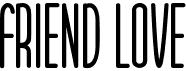 preview image of the Friend Love font