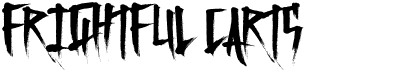preview image of the Frightful Carts font