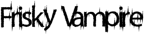 preview image of the Frisky Vampire font