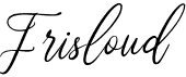 preview image of the Frisloud font