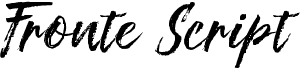 preview image of the Fronte Script font