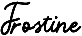 preview image of the Frostine font
