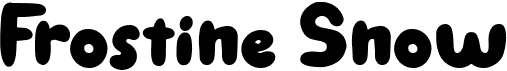 preview image of the Frostine Snow font