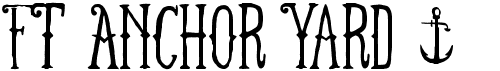 preview image of the FT Anchor Yard font