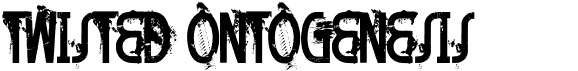 preview image of the FT Twisted Ontogenesis font