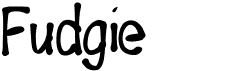 preview image of the Fudgie font