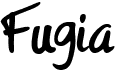 preview image of the Fugia font
