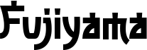 preview image of the Fujiyama font