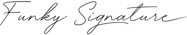 preview image of the Funky Signature font