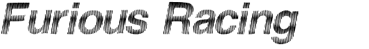 preview image of the Furious Racing font