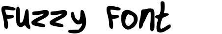 preview image of the Fuzzy Font font