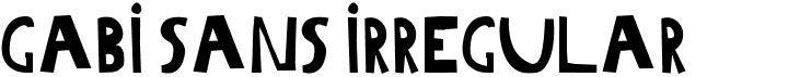 preview image of the Gabi Sans Irregular font