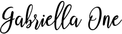 preview image of the Gabriella One font