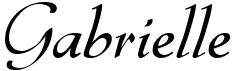 preview image of the Gabrielle font