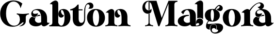preview image of the Gabton Malgora font