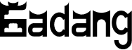 preview image of the Gadang font