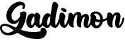 preview image of the Gadimon font