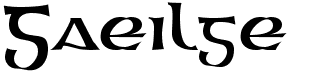 preview image of the Gaeilge font