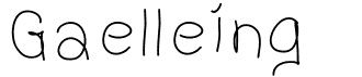 preview image of the Gaelleing font