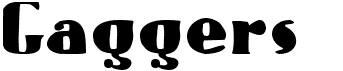 preview image of the Gaggers font