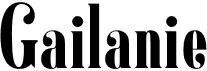 preview image of the Gailanie font