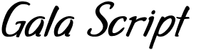 preview image of the Gala Script font