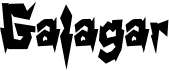 preview image of the Galagar font
