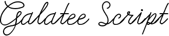 preview image of the Galatee Script font
