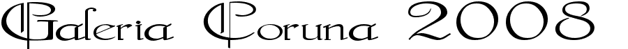 preview image of the Galerìa Coruña 2008 font