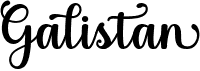 preview image of the Galistan font