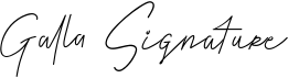 preview image of the Galla Signature font