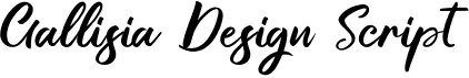 preview image of the Gallisia Design Script font