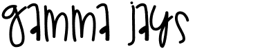 preview image of the Gamma Jays font
