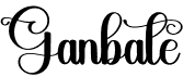 preview image of the Ganbate font