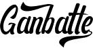 preview image of the Ganbatte font