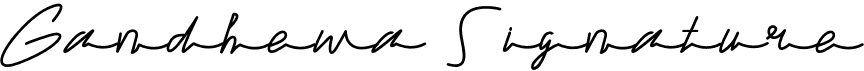 preview image of the Gandhewa Signature font