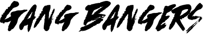 preview image of the Gang Bangers font