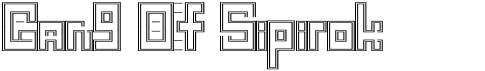 preview image of the Gang Of Sipirok font